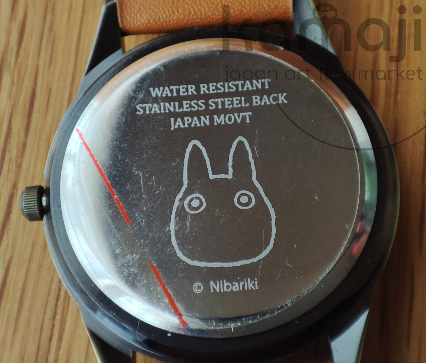 Vintage* Official Ghibli Totoro Wrist Watch • My Neighbor Totoro Brown Watches with Rotating Disk