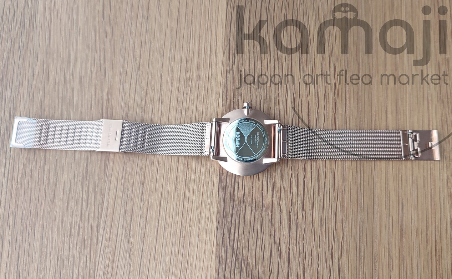 Offizielle Mumins Nordgreen Armbanduhr • Little My Roségoldene japanische Uhren • Limitierte Auflage: 1000 Stück