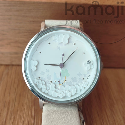 Montre-bracelet officielle Ghibli Totoro noire • Montres commémoratives du 30e anniversaire de Mon Voisin Totoro • ALBA Seiko, édition limitée à 1000 exemplaires