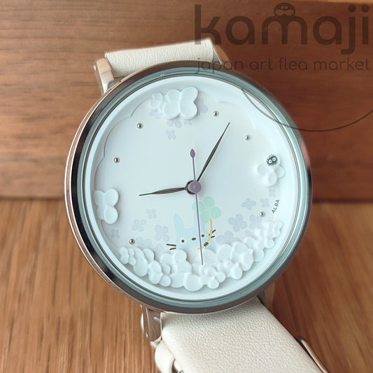 Vintage* Official Ghibli Totoro White Wrist Watch • My Neighbor Totoro 30th Anniversary Watches • ALBA Seiko lim. 1000
