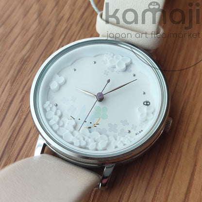Montre-bracelet officielle Ghibli Totoro noire • Montres commémoratives du 30e anniversaire de Mon Voisin Totoro • ALBA Seiko, édition limitée à 1000 exemplaires