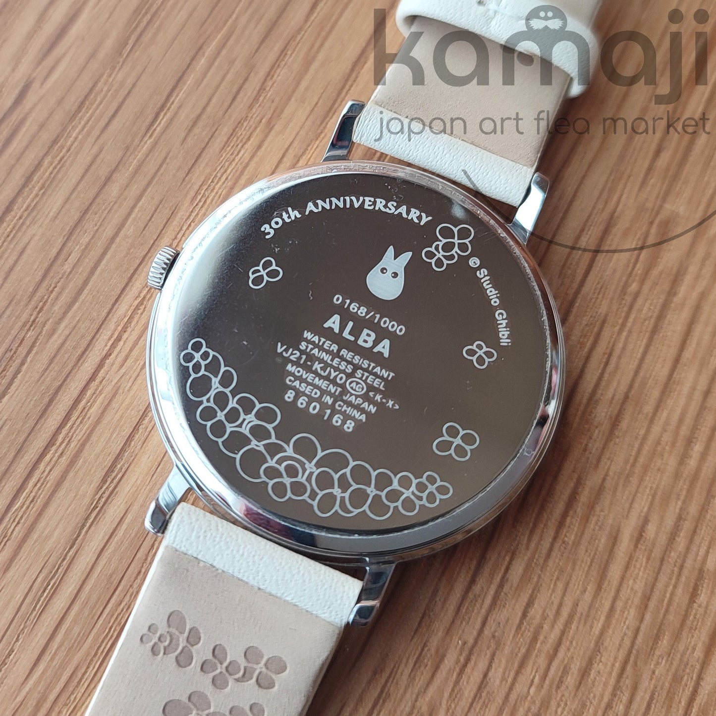 Montre-bracelet officielle Ghibli Totoro noire • Montres commémoratives du 30e anniversaire de Mon Voisin Totoro • ALBA Seiko, édition limitée à 1000 exemplaires