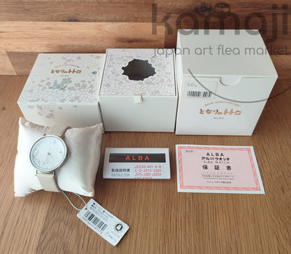 Montre-bracelet officielle Ghibli Totoro noire • Montres commémoratives du 30e anniversaire de Mon Voisin Totoro • ALBA Seiko, édition limitée à 1000 exemplaires