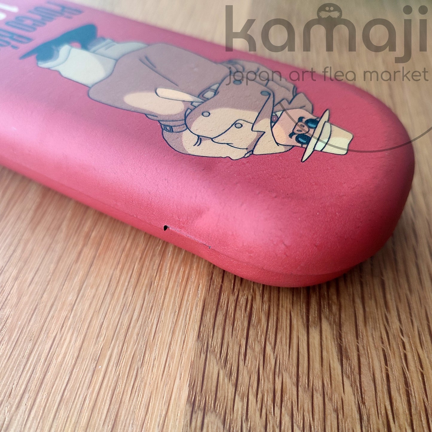 Vintage 90er* Offizielles Ghibli Porco Rosso Brillenetui • Crimson Pig Brillenbox/Brillenetui
