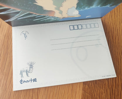 Vintage* Offizielles Ghibli Prinzessin Mononoke Postkartenbuch/Nachrichtenkartenset
