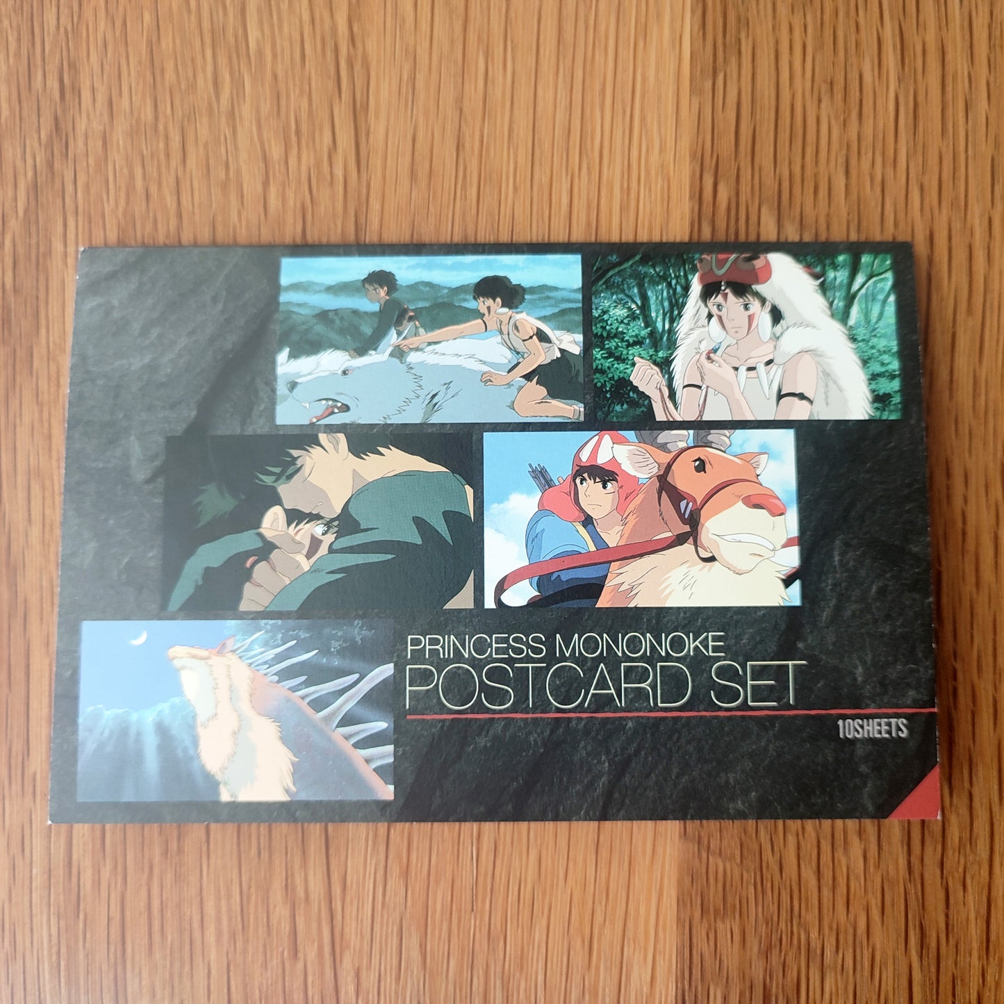 Vintage* Offizielles Ghibli Prinzessin Mononoke Postkartenbuch/Nachrichtenkartenset