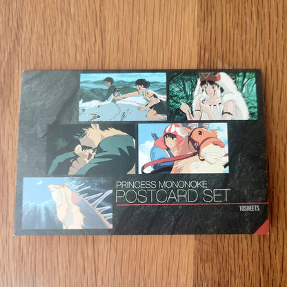 Vintage* Offizielles Ghibli Prinzessin Mononoke Postkartenbuch/Nachrichtenkartenset