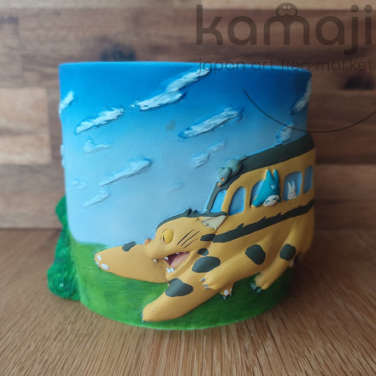Vintage* Official Ghibli My Neighbor Totoro Planter/Flower Pot • Catbus Home Decor/Diorama
