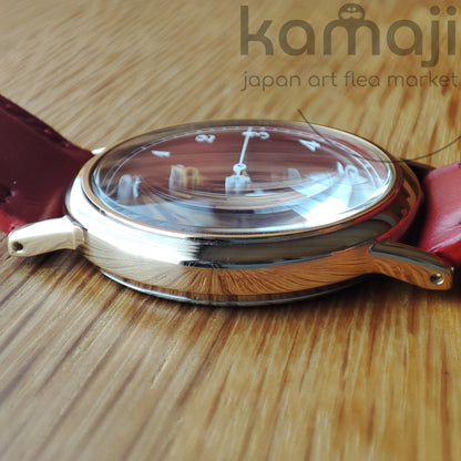 Official Moomins SEIKO Wrist Watch • Little My Red/Golden Japanese Watches • Lim. 2000