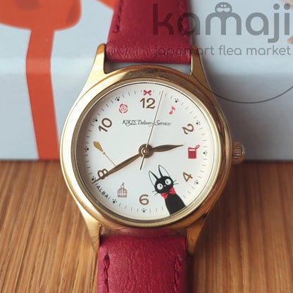 Offizielle Ghibli Kikis Lieferservice Armbanduhr • Japanische Anime-Uhren mit Jiji • ALBA Seiko