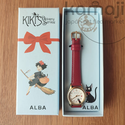 Offizielle Ghibli Kikis Lieferservice Armbanduhr • Japanische Anime-Uhren mit Jiji • ALBA Seiko