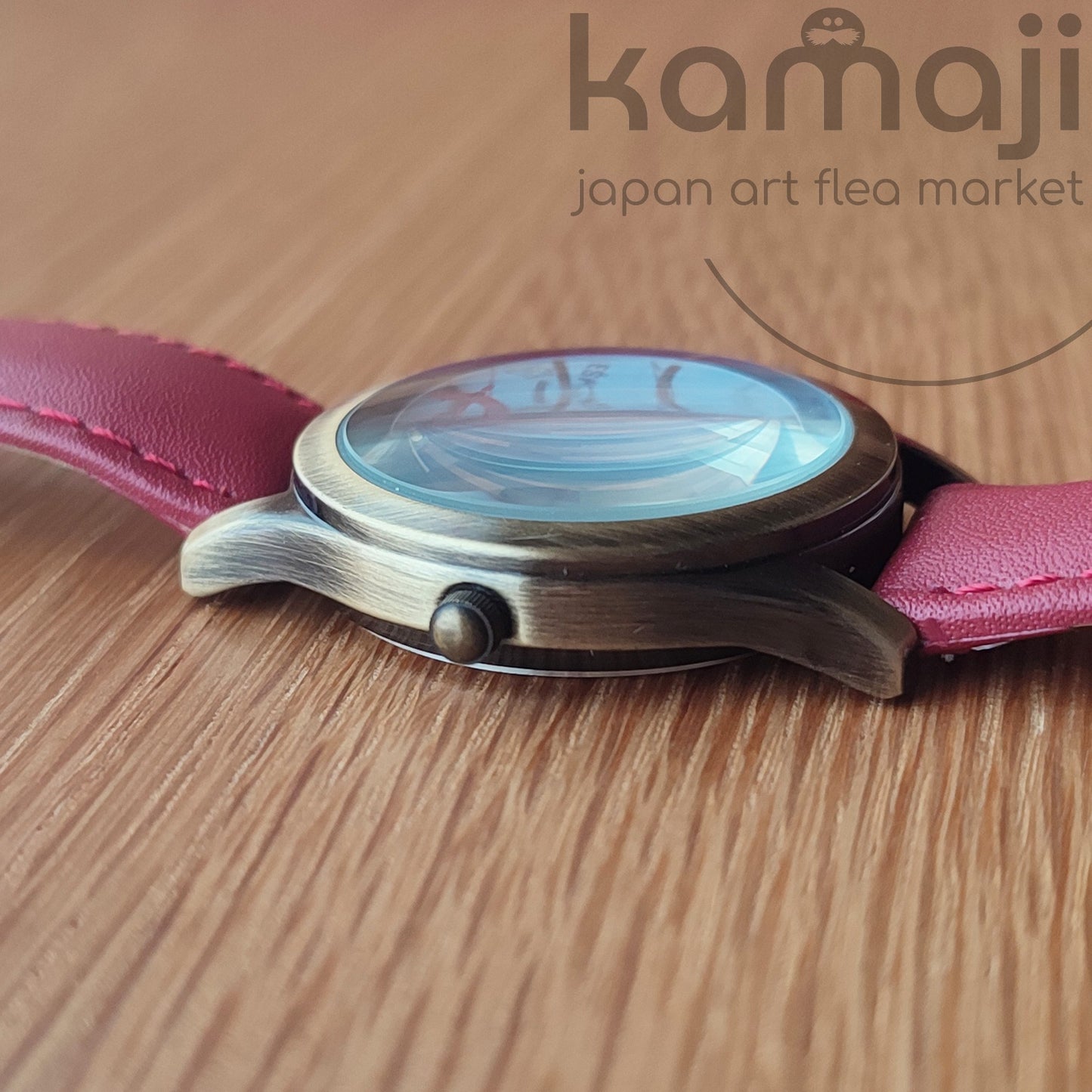 Vintage* Official Ghibli Porco Rosso Wrist Watch • Crimson Pig Watch/Clock • Japanese Anime Watches