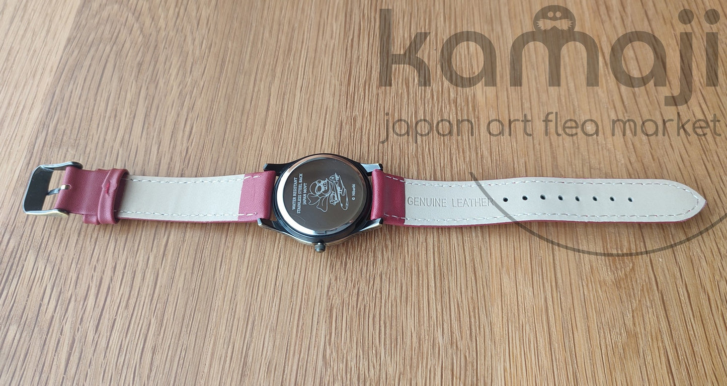 Vintage* Official Ghibli Porco Rosso Wrist Watch • Crimson Pig Watch/Clock • Japanese Anime Watches