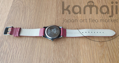 Vintage* Official Ghibli Porco Rosso Wrist Watch • Crimson Pig Watch/Clock • Japanese Anime Watches