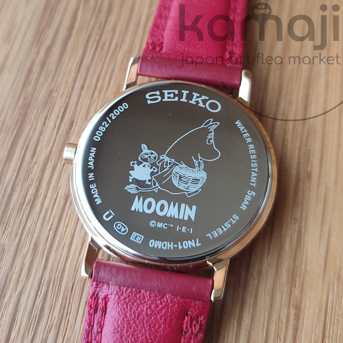 Official Moomins SEIKO Wrist Watch • Little My Red/Golden Japanese Watches • Lim. 2000