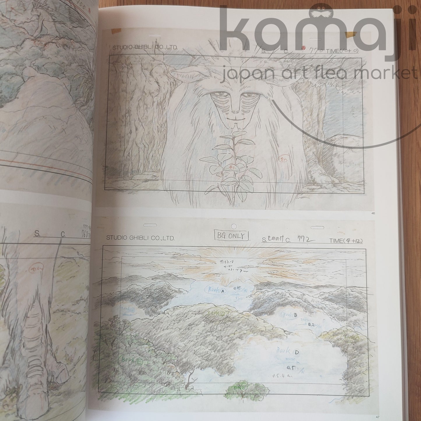 Vintage* Official Ghibli Layout Designs Exhibition Catalog 2008 • Japanese Painting Artbook