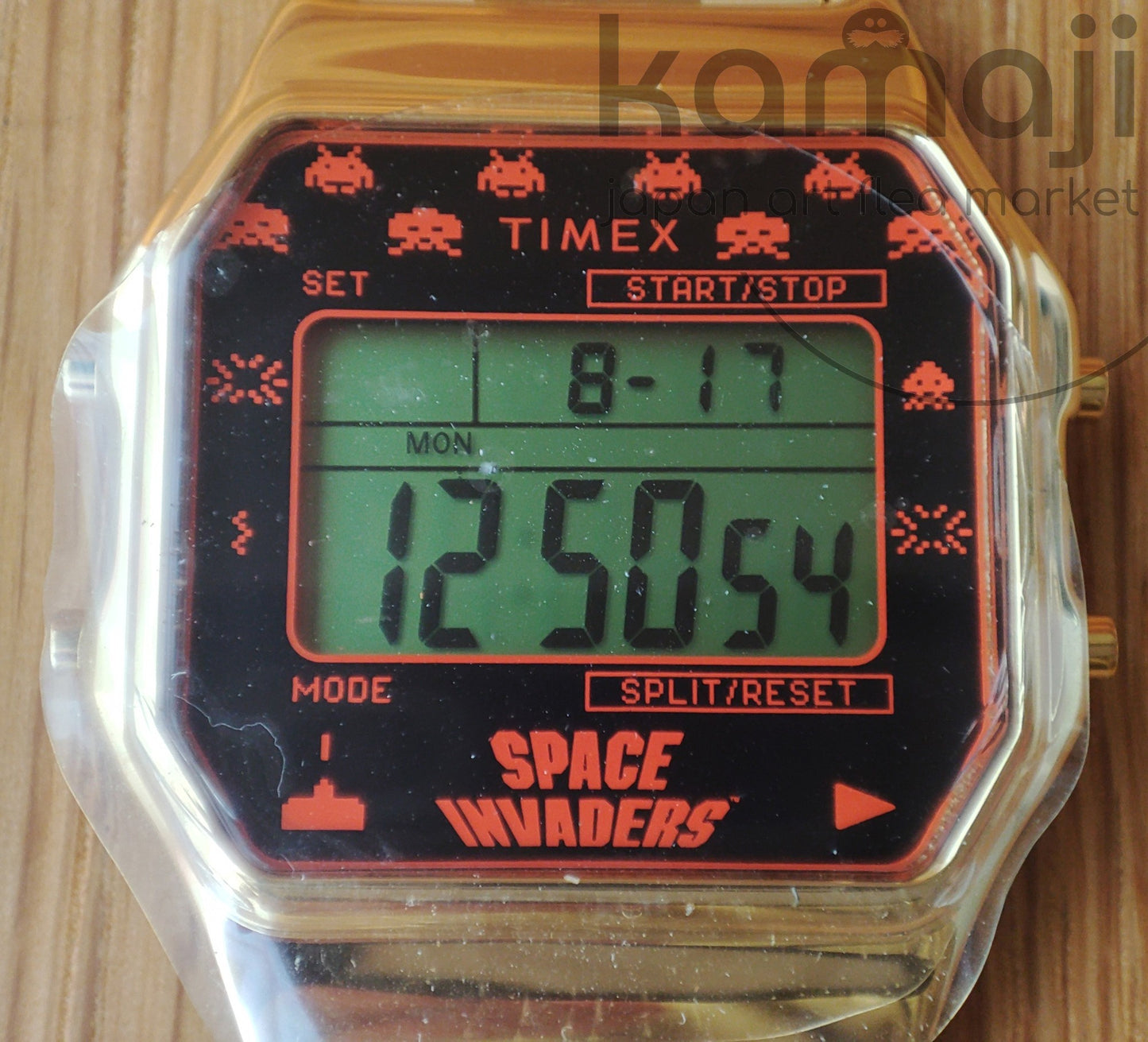 Official Space Invaders x Timex Gold-Tone Digital Watch • Japanese Collector's Edition