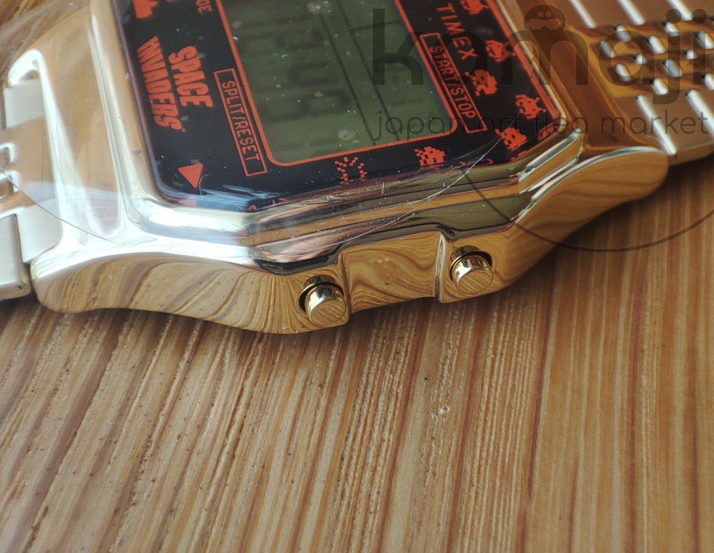 Official Space Invaders x Timex Gold-Tone Digital Watch • Japanese Collector's Edition
