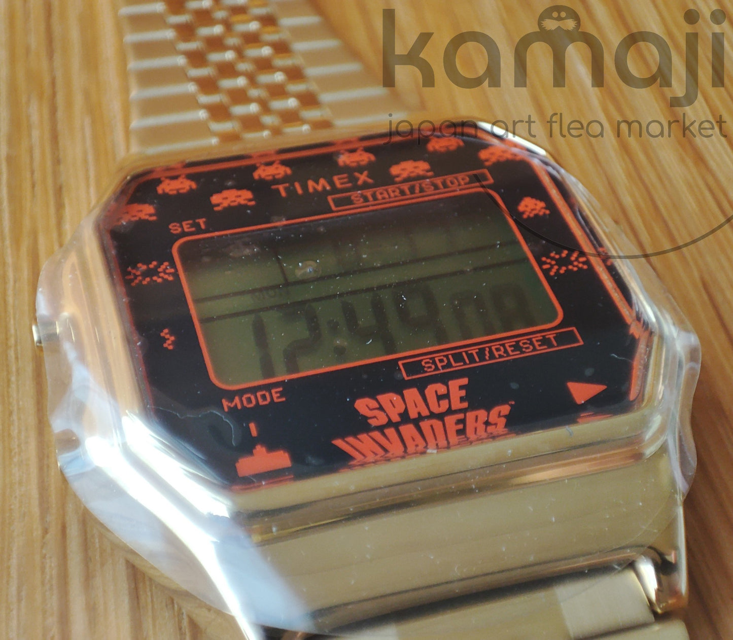 Official Space Invaders x Timex Gold-Tone Digital Watch • Japanese Collector's Edition