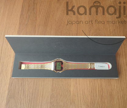Official Space Invaders x Timex Gold-Tone Digital Watch • Japanese Collector's Edition