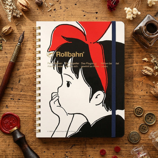 Official Ghibli Kiki's Delivery Service Rollbahn White Notebook • Japanese Stationery