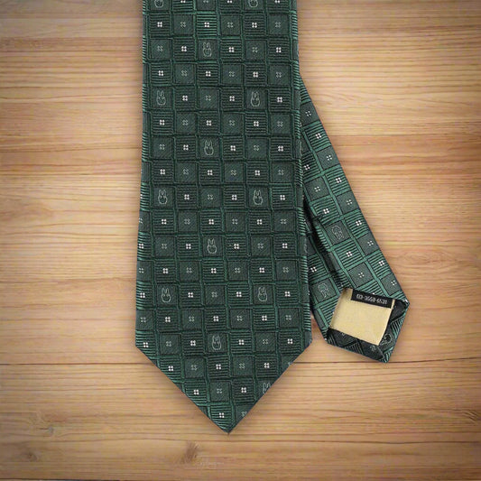 My Neighbor Totoro Green Silk Necktie • Made in Japan