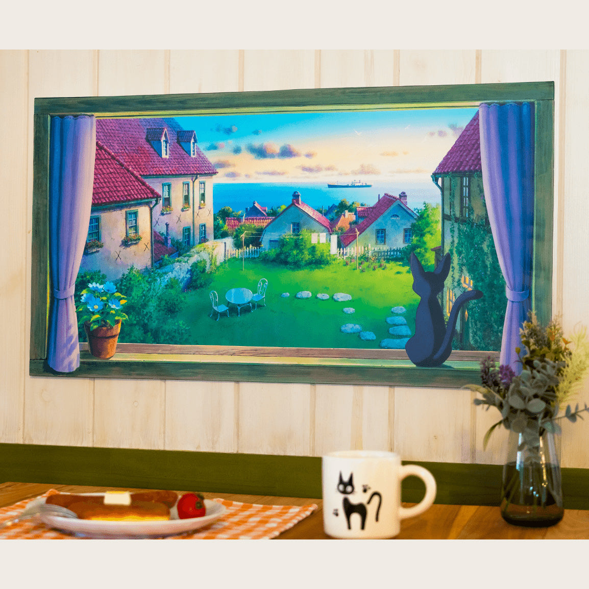 Kikis Delivery Service Wall Art/Window Picture • Ghibli Museum Exclusive