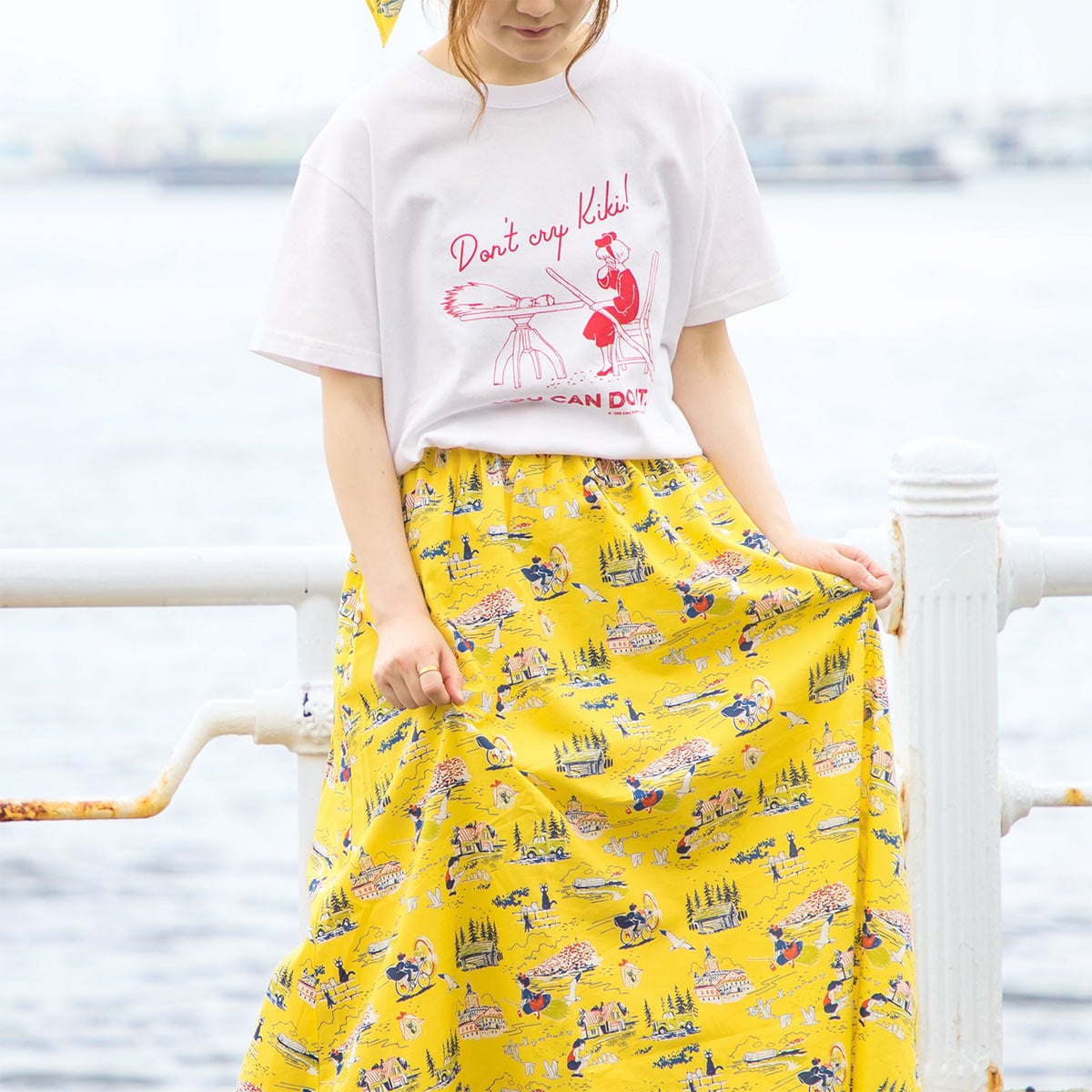 Kikis Delivery Service Skirt • Yellow Hawaiian Style GBL