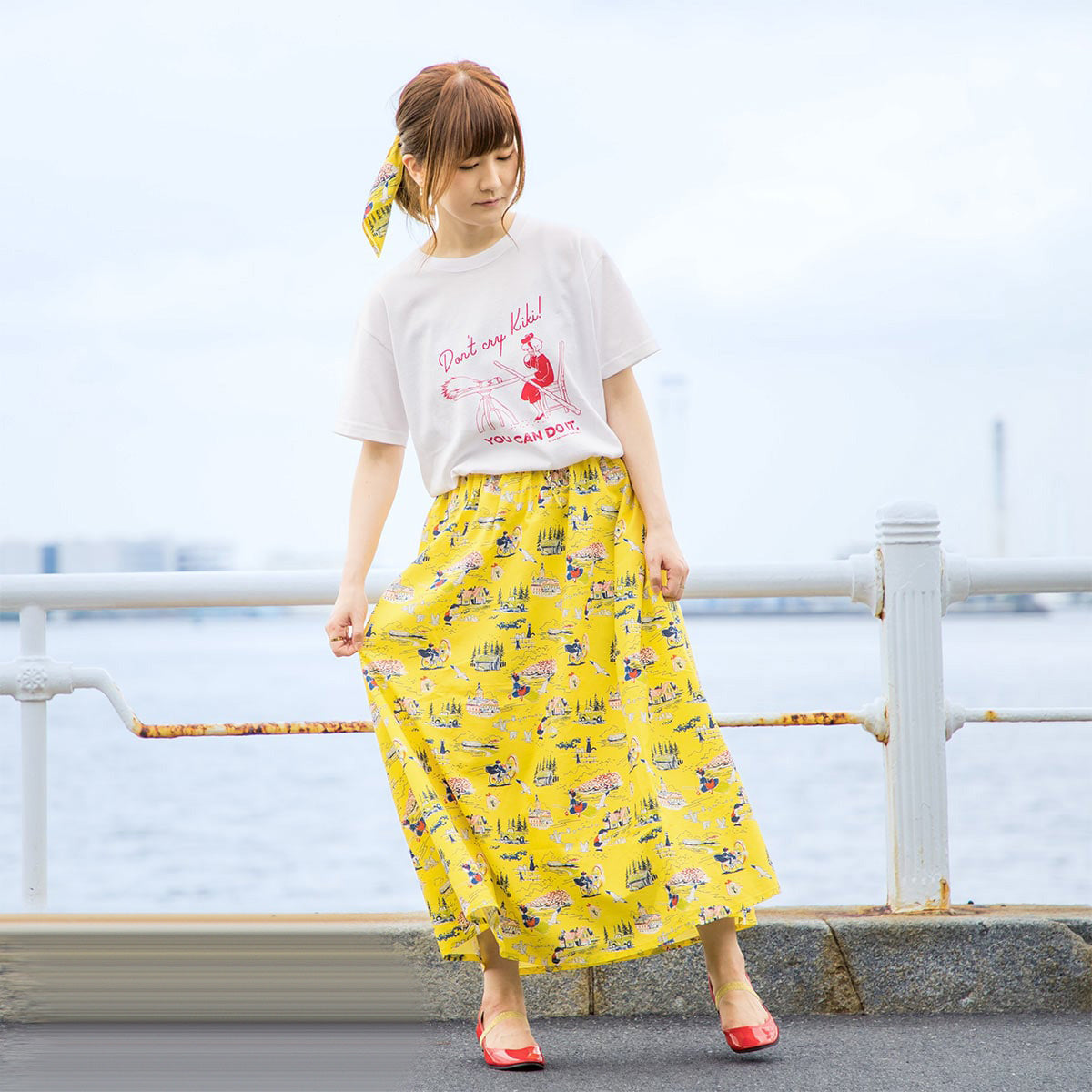 Kikis Delivery Service Skirt • Yellow Hawaiian Style GBL