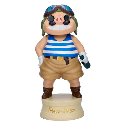 Figurine à tête oscillante officielle Porco Rosso du studio Ghibli • Décor Cochon Écarlate • GBL