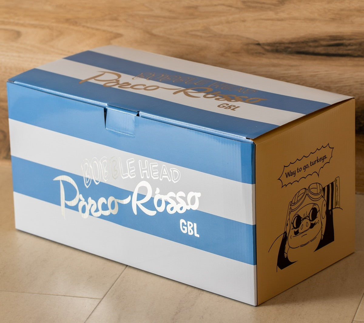 Figurine à tête oscillante officielle Porco Rosso du studio Ghibli • Décor Cochon Écarlate • GBL