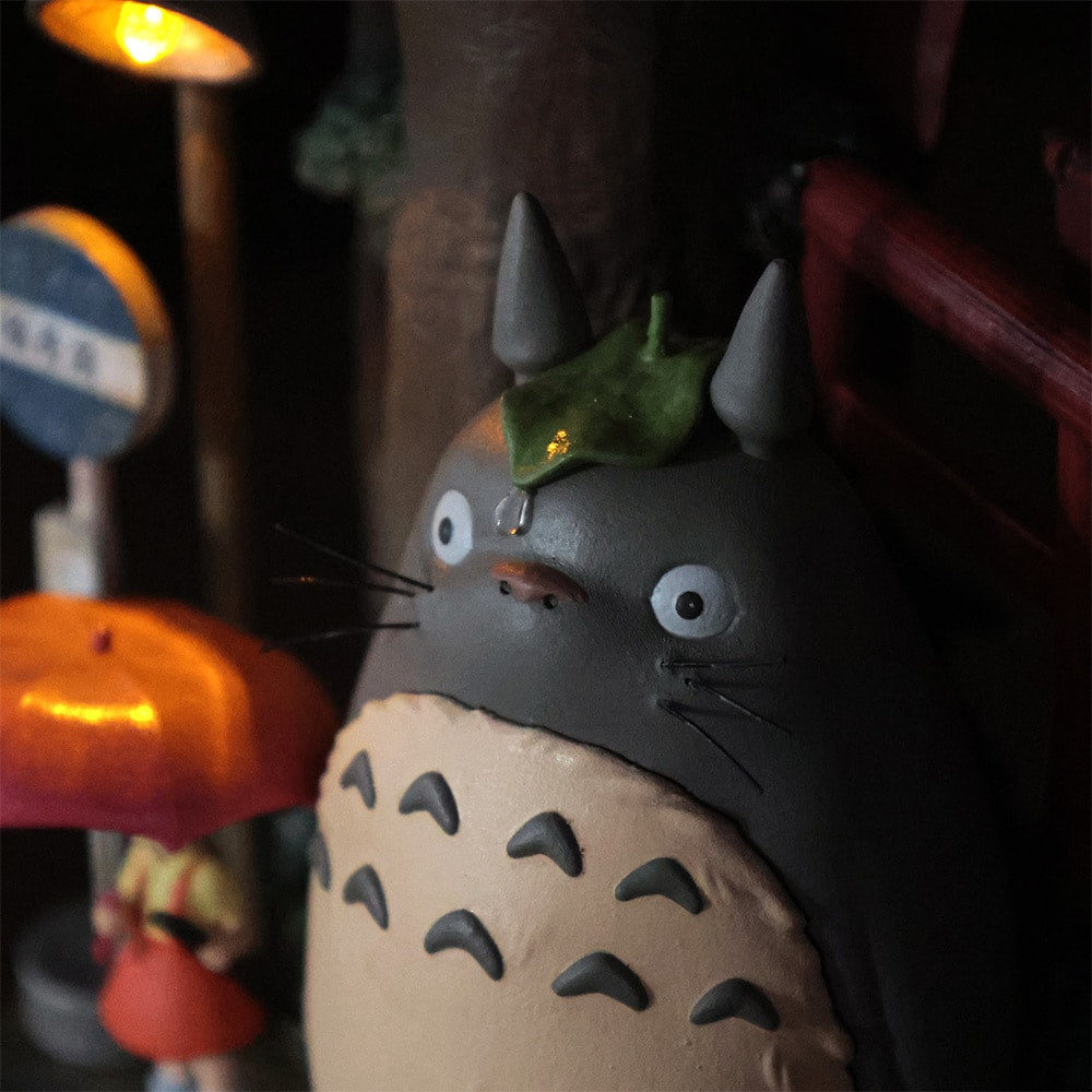 Official Studio Ghibli My Neighbor Totoro Light Up Diorama, Theater Poster Art Figure