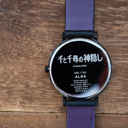 Vintage* Official Ghibli Spirited Away Wrist Watch with No Face • ALBA Seiko Japanese Anime Watches • Black Limited to 700