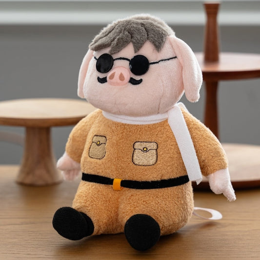 Peluche officielle Porco Rosso du studio Ghibli • Animal en peluche Cochon Cramoisi