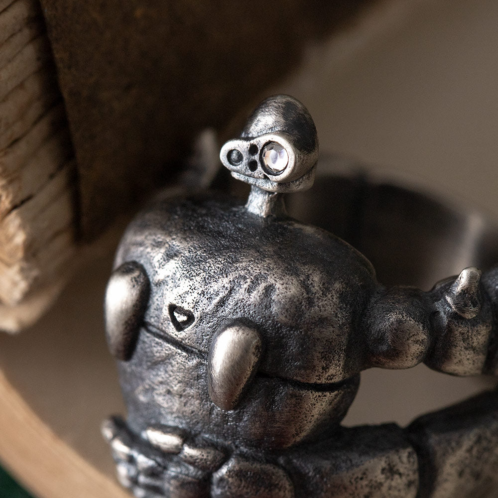 Official Ghibli Laputa Silver Ring • Castle in the Sky Robot Soldier Ring in Gift Box
