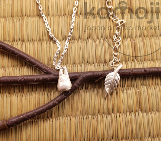 Vintage* Official Studio Ghibli Silver Necklace/Pendant • My Neighbor Totoro Jewelry/Silver Chain • Small Totoro Japanese Anime Gift