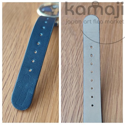 Vintage* Official Moomins Blue-Golden Wrist Watch • Moomintroll, Little My Japanese Watches