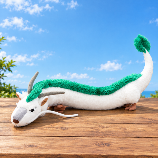 Official Ghibli Spirited Away Plush Toy • Haku Dragon Stuffed Animal • Ghibli Exhibition Exclusive