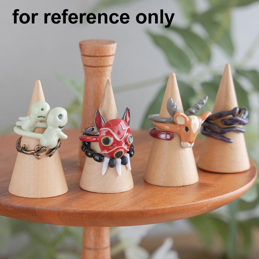 Official Ghibli Yakul Triple Ring • Princess Mononoke Ring • Japanese Anime Jewelry