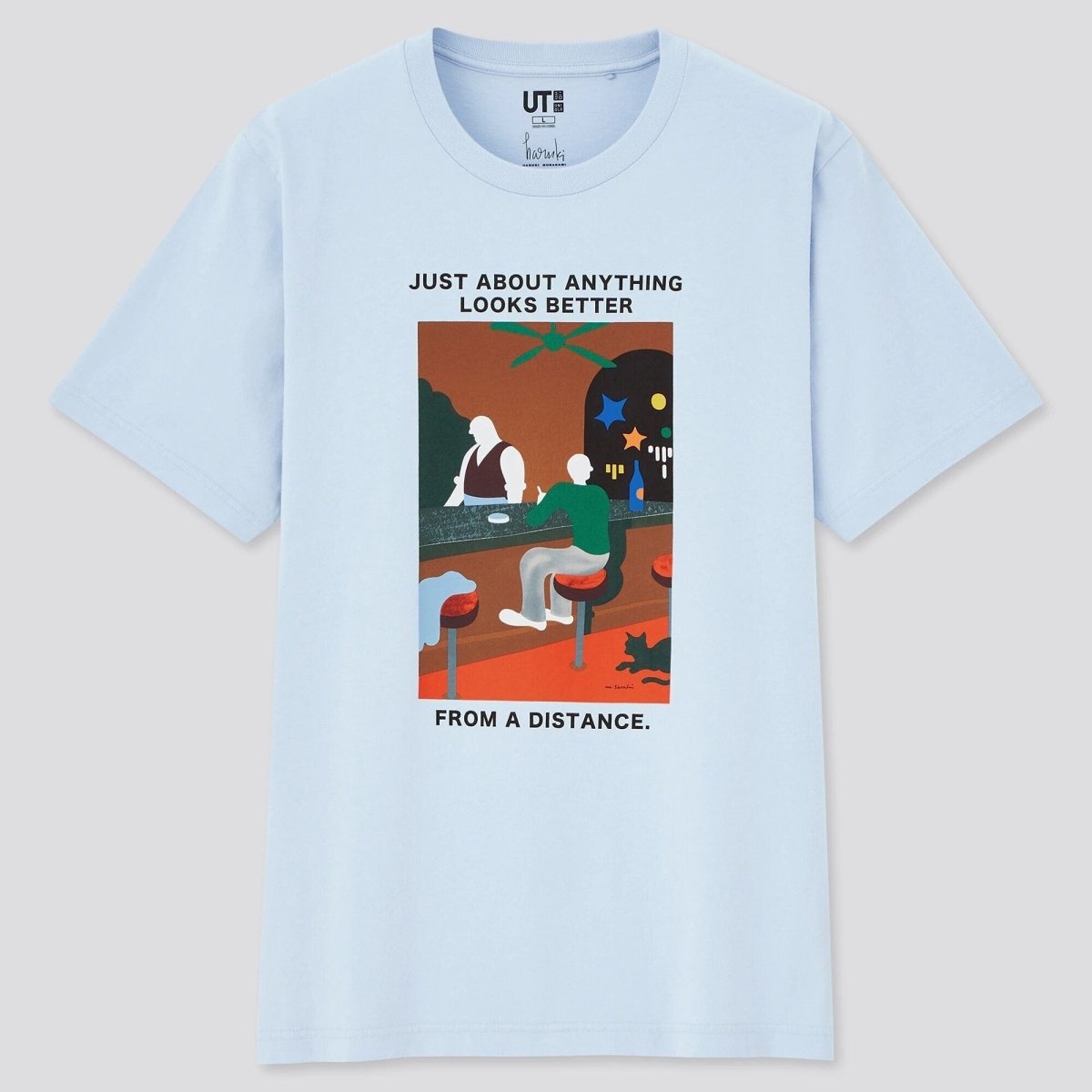 Haruki Murakami "Pinball 1973" Blue T-Shirt • Murakami RADIO UT • Official Japanese Merchandise Art Gift - Kamaji Market