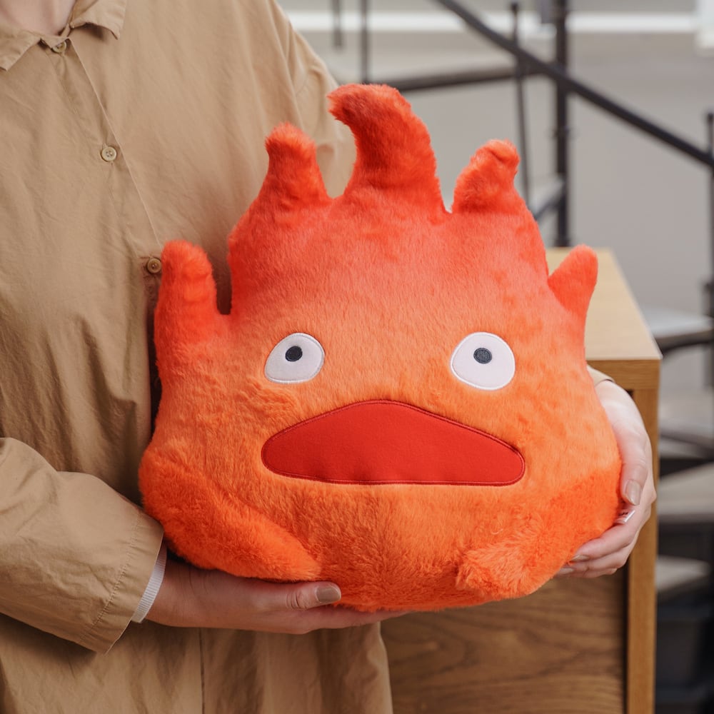 Howls Moving Castle Calcifer Plush Toy/Cushion - Kamaji Market