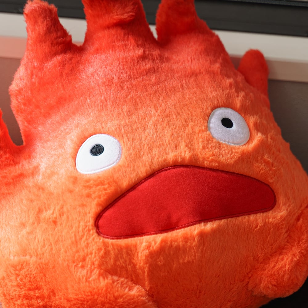 Howls Moving Castle Calcifer Plush Toy/Cushion - Kamaji Market