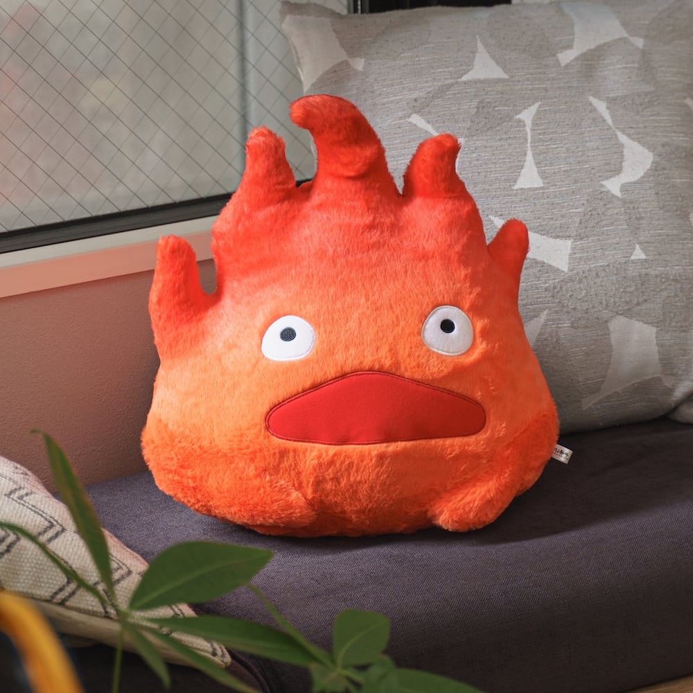 Howls Moving Castle Calcifer Plush Toy/Cushion - Kamaji Market