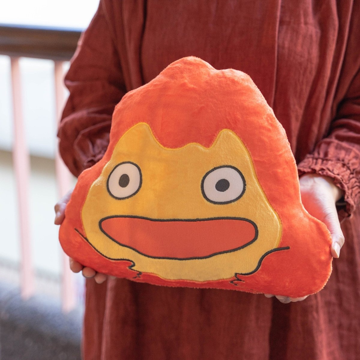 Howls Moving Castle Cushion • Calcifer Memory Foam Pillow/Plush Toy - Kamaji Market
