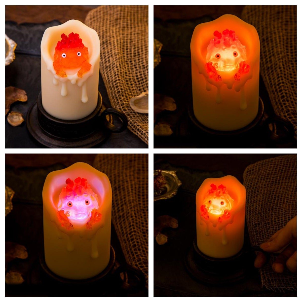 Howls Moving Castle Figure/Lantern • Calcifer Candle Light