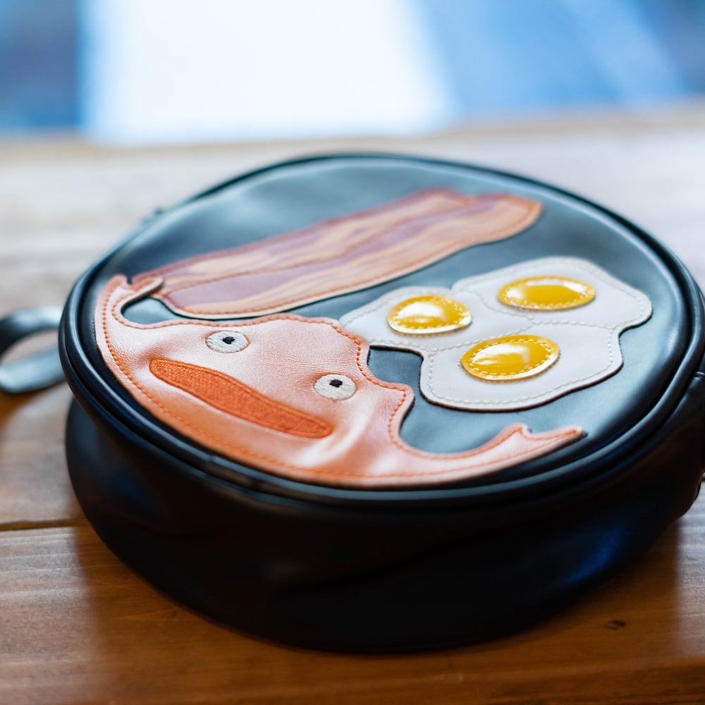 Howls Moving Castle Shoulder Bag/Pouch/Clutch with Calcifer - Kamaji Market