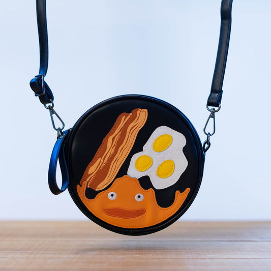 Howls Moving Castle Shoulder Bag/Pouch/Clutch with Calcifer - Kamaji Market