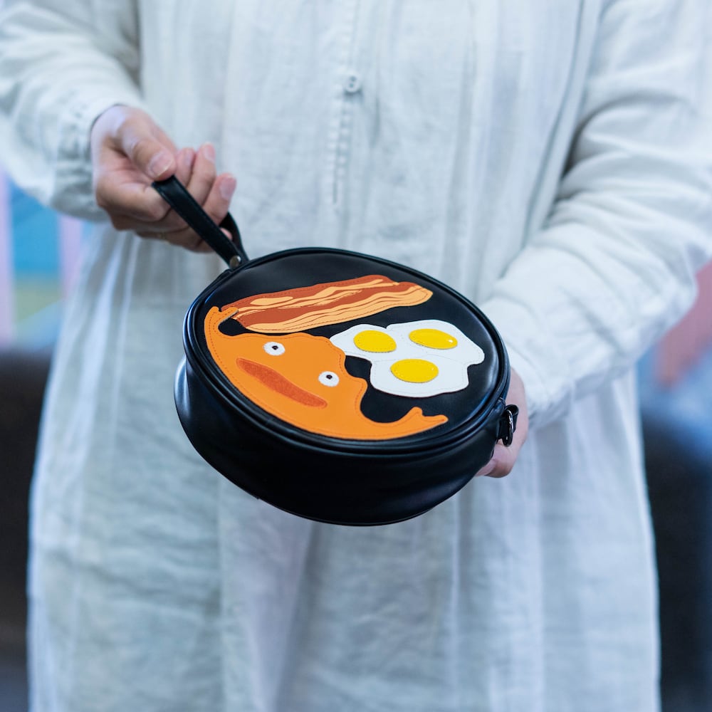 Howls Moving Castle Shoulder Bag/Pouch/Clutch with Calcifer - Kamaji Market