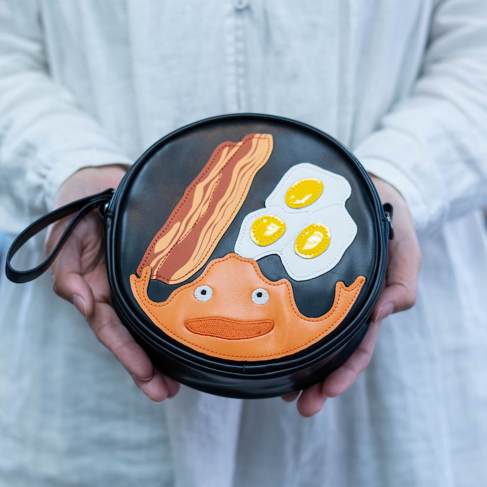 Howls Moving Castle Shoulder Bag/Pouch/Clutch with Calcifer - Kamaji Market