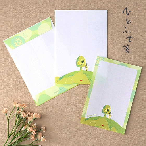 Original Ghibli Totoro, Kiki's Delivery, Laputa, Mononoke Letter Writing Paper Set